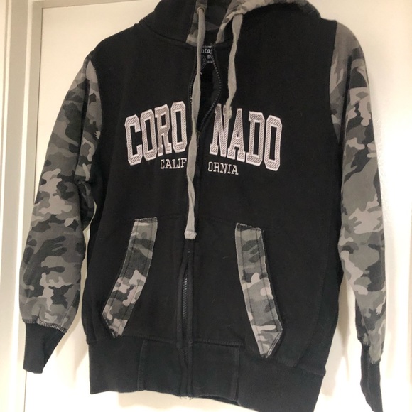 Letterman Style Zipper Hoodie - Picture 9 of 9